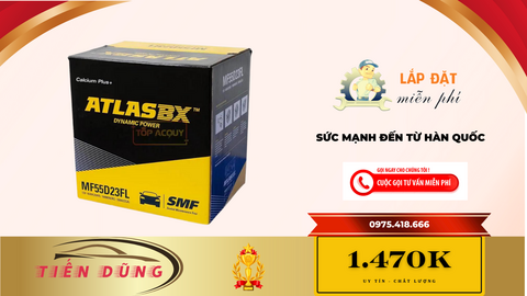 ATLATBX MF 55D23FL 12V - 60AH